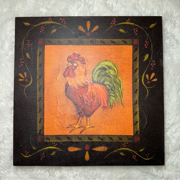 Very Old 10” Rooster Canvases - Picture 4 of 5